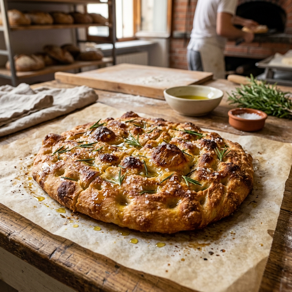 Focaccia Liscia Tradizionale Genovese